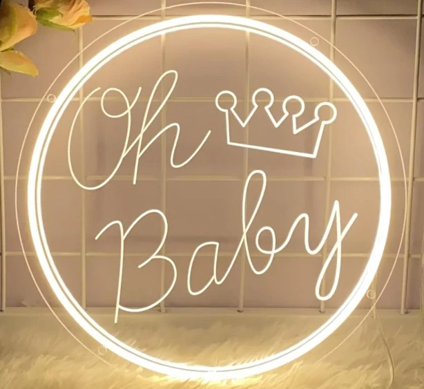 LED nápis OH BABY - půjčovna