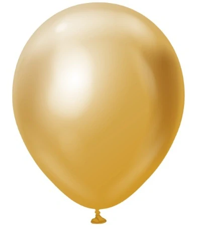 Latexový balonek mirror gold - chrom 30 cm
