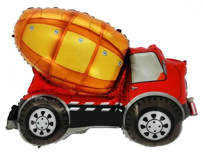 POST 350 Foliový balonek - Nákladní auto míchačka 47 x 67 cm