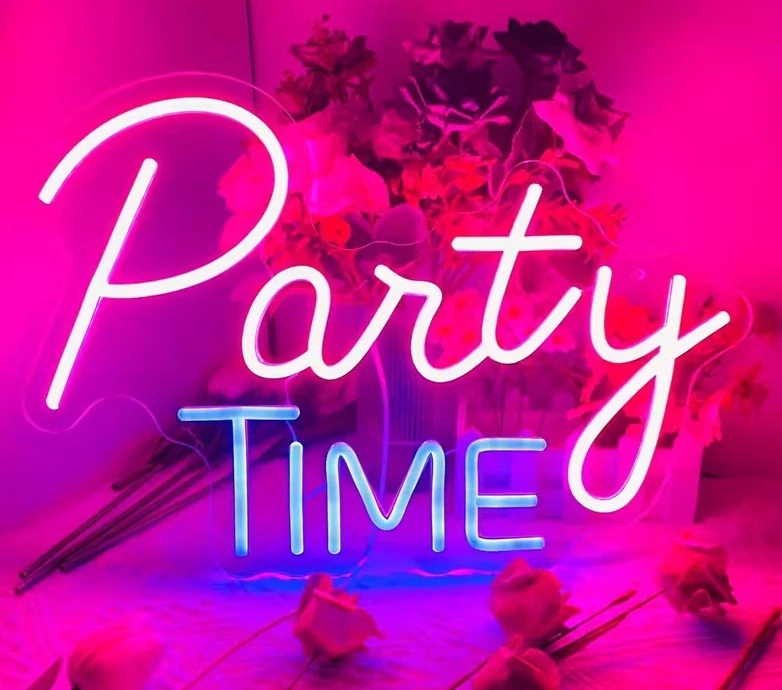 LED nápis Party TIME - půjčovna