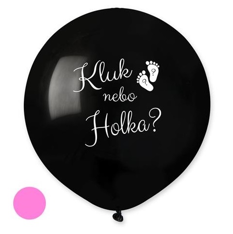 MIMI 15 - Kluk nebo holka - růžové konfety 48cm