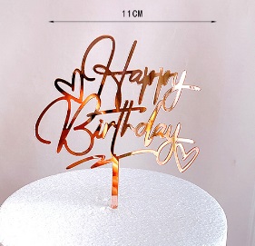 Na dort 22 - HB rose gold / 11cm