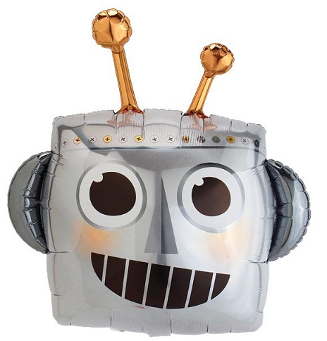 x-05 Robotí hlava 88cm / včetně helia