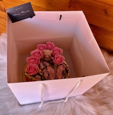 Papírová taška na dortík / flower box