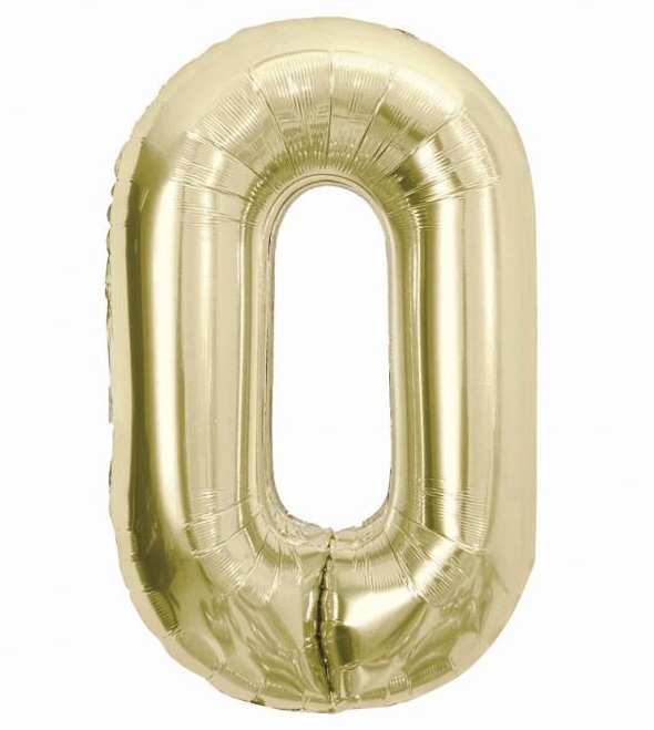 Číslice 0 - Champagne 85cm