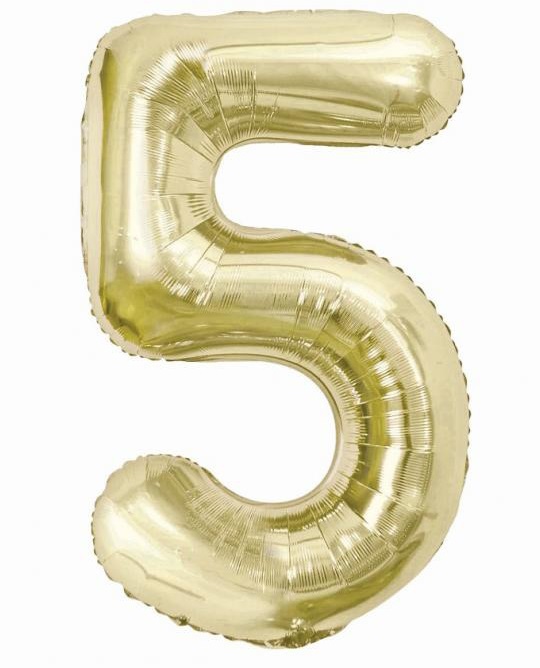 Číslice 5 - Champagne 85cm