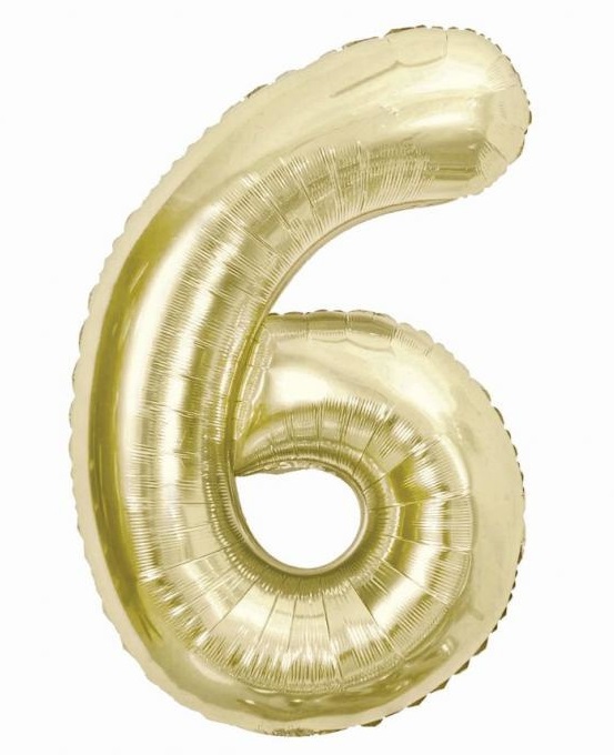Číslice 6 - Champagne 85cm