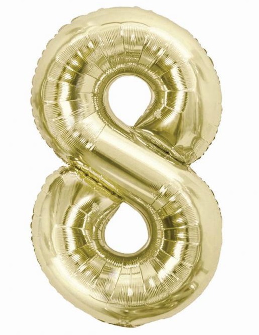Číslice 8 - Champagne 85cm