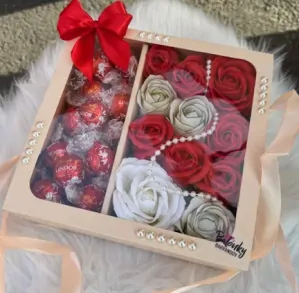 Flower Box - duo RED