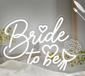 LED nápis BRIDE TO BE - půjčovna