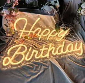 LED nápis HAPPY BIRTHDAY