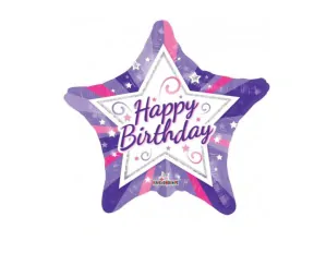 HAP 88 - Happy birthday hvězdička 46cm
