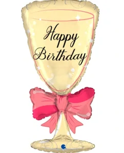 SEKT 25 - Happy Birthday - sklenička 74cm