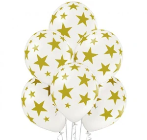 BAL 96 - Latexové balonky hvězdy 30 cm - 6 ks