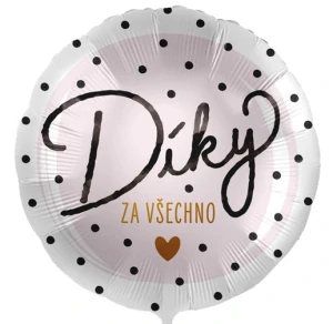 POST 346 Foliový balonek Díky za všechno 43cm