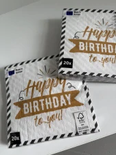 Ubrousky happy birthday 20ks