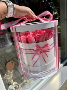 Flower box rose M + box