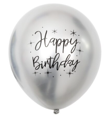 BAL 03 / silver / happy birthday 