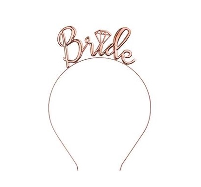 BRIDE 4 Čelenka rose gold / kovová