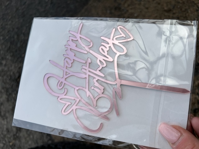Na dort 22 - HB rose gold / 11cm
