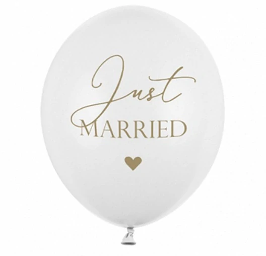 BAL 92 - svatba, Just married / sada 6 ks, 30cm