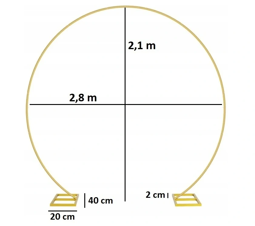 Konstrukce na balonky - oblouk 2,1m, půjčovna