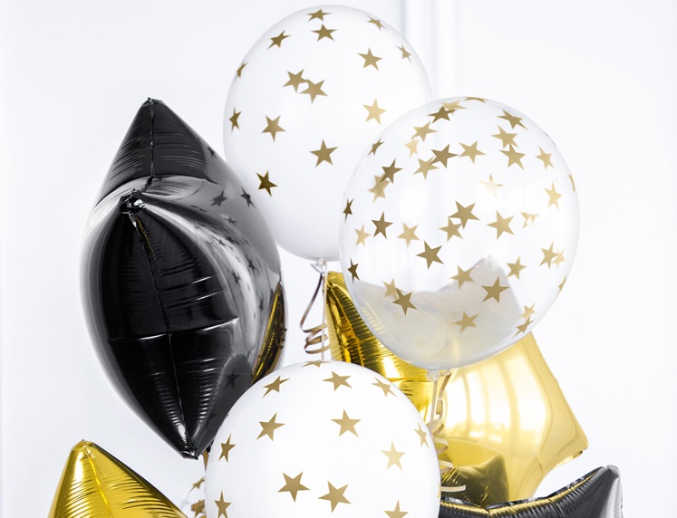 BAL 43 - gold star / clear 30cm