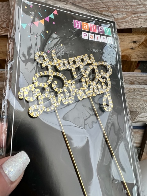 Na dort 11 - HB gold / kovová s kamínky