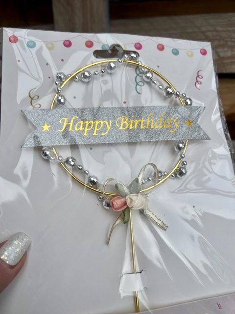 Na dort 15 - HB silver / kruh s korálky