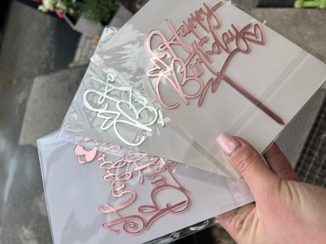 Na dort 22 - HB rose gold / 11cm