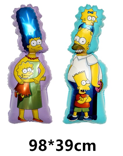 SADA 46 Simpsonovi 11ks / rozměry v galerii / včetně helia