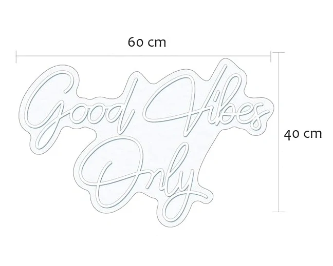 LED nápis Good Viber Only 60x40