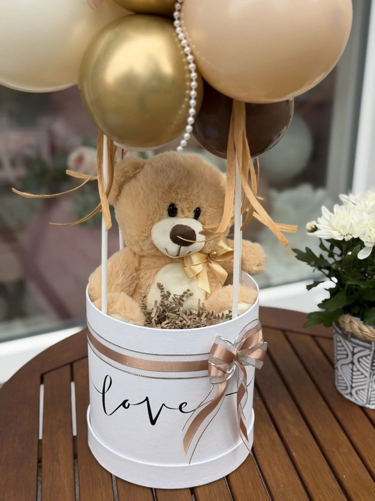 Teddy box - k narození miminka, narozeninám ..