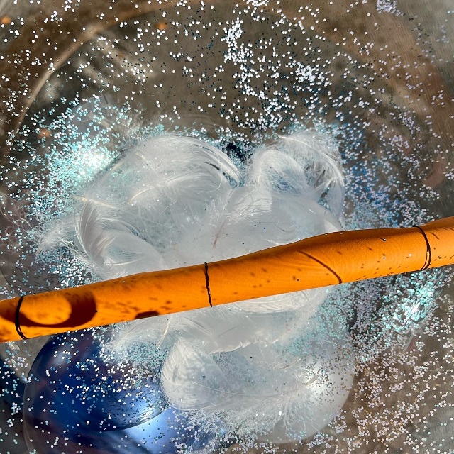 Dekorace - Bubble balónek na tyčce s potiskem