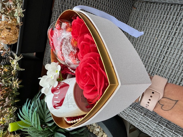 Love box - ❤ / hrníček + sklenička / red