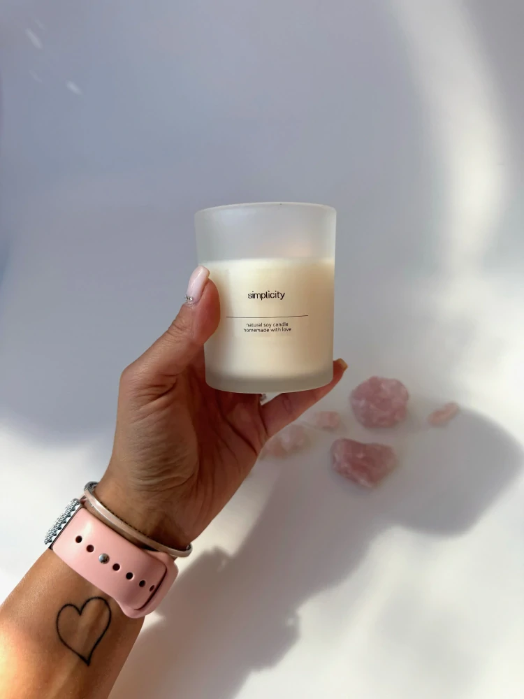 Sójová svíčka simplicity - vůně šeřík