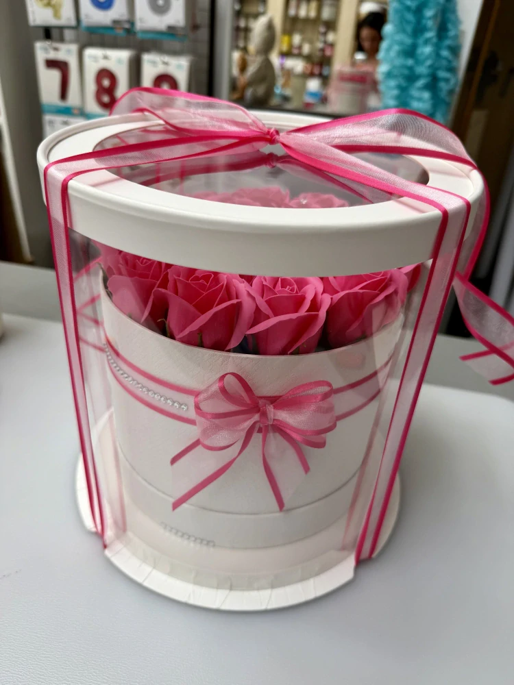Flower box rose M + box