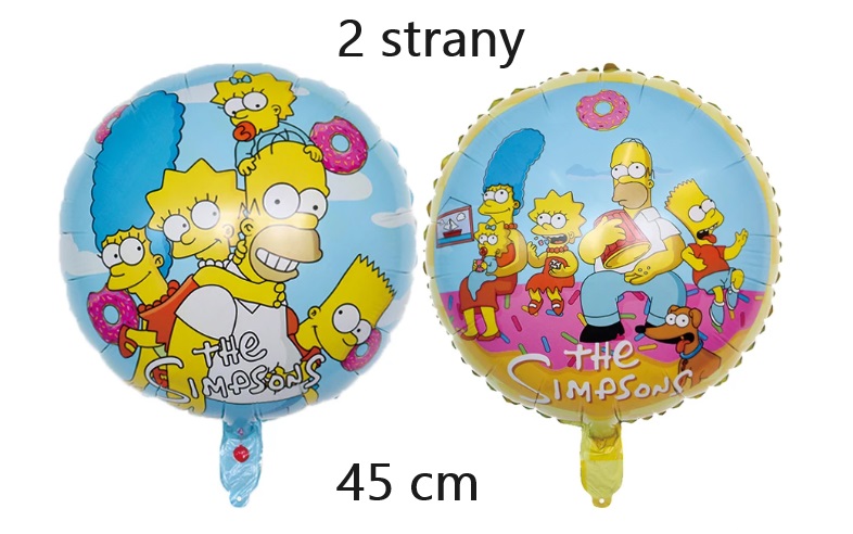 SADA 46 Simpsonovi 11ks / rozměry v galerii / včetně helia