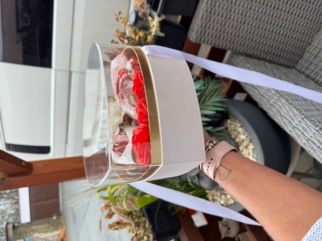 Love box - ❤ / hrníček + sklenička / red