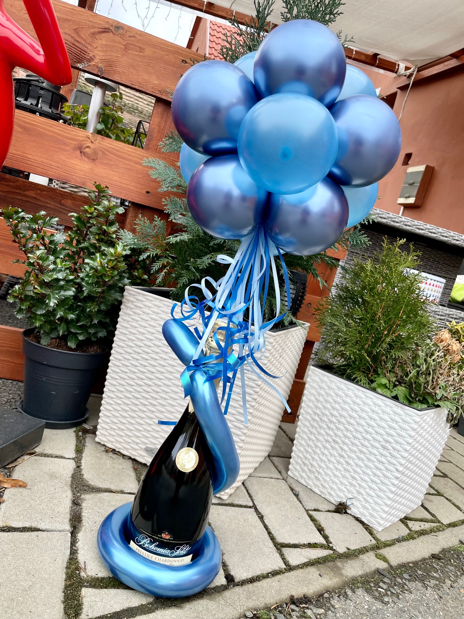 Balónková dekorace SEKT - C1